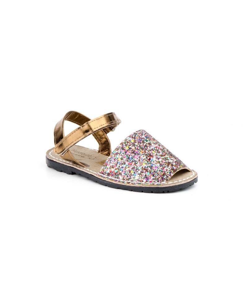 Avarca Menorquinas Children Glitter Multi Gold Silver Pink Velcro Padded MENORQUINA-670124,90 €