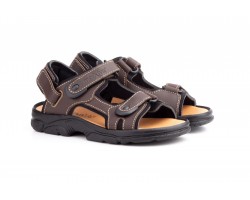 Sandalias Californianas Hombre Piel Negro Marrón MORXIVA-7009 39,90 €