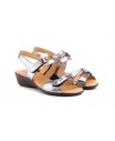 Sandalias Mujer Piel Colores Cuña Velcro ALTO-ESTILO-454 34,90 €